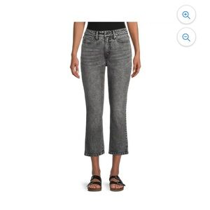 Time & Tru Women’s Straight Crop jeans High Rise stretch 14
